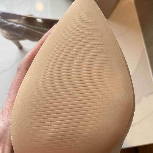 SIZE 7 WOMENS SLINGBACK DRESS PUMP HEELS - CREAM COLOUR - Picture 8 of 10